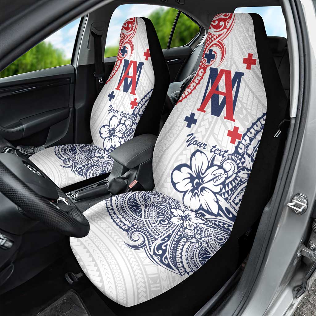 Kingdom of Uvea 1842-1860 Personalized Car Seat Cover Wallis and Futuna Polynesian Tribal Pattern LT9 - Polynesian Pride
