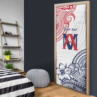 Kingdom of Uvea 1842-1860 Personalized Door Cover Wallis and Futuna Polynesian Tribal Pattern - Polynesian Pride