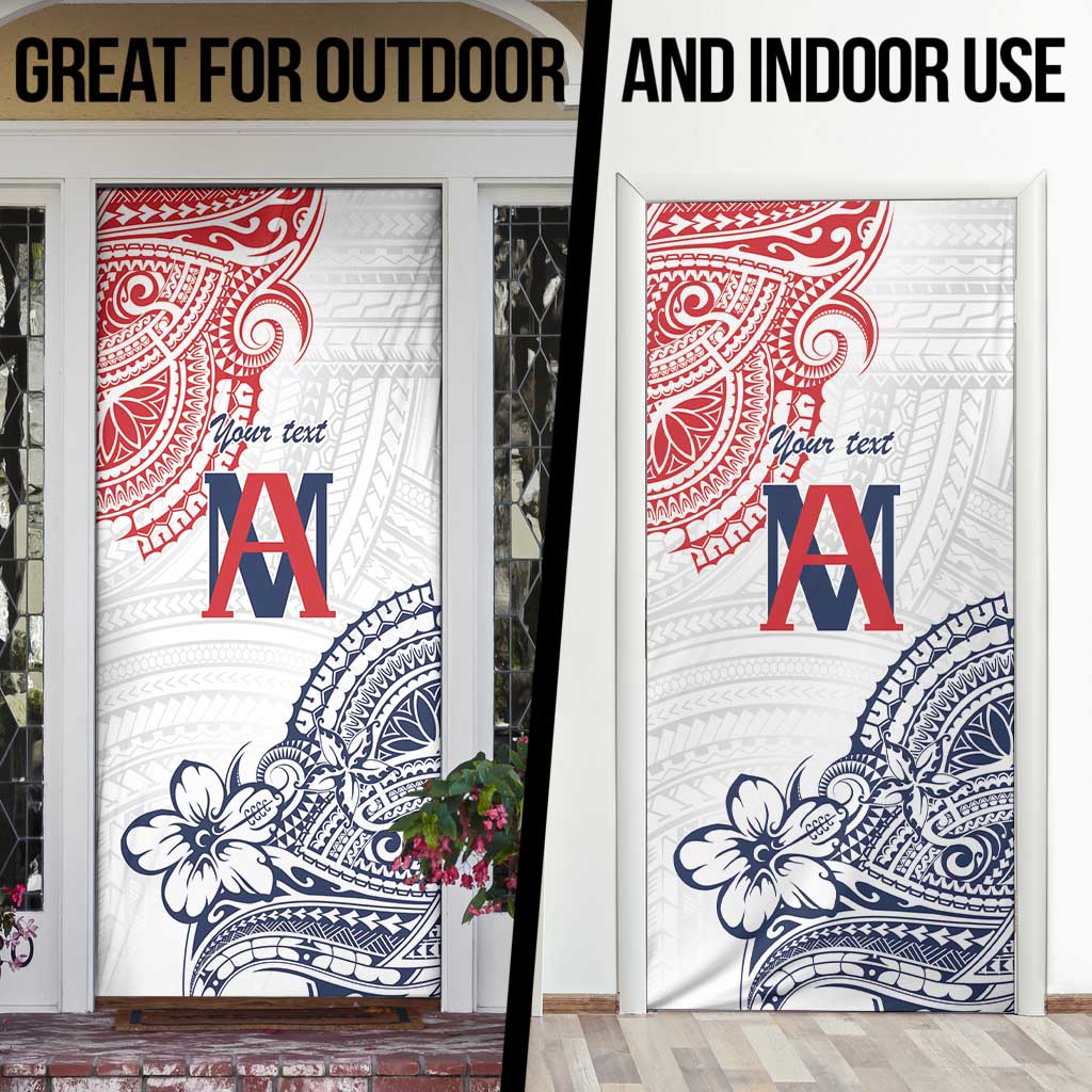 Kingdom of Uvea 1842-1860 Personalized Door Cover Wallis and Futuna Polynesian Tribal Pattern - Polynesian Pride