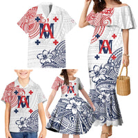Kingdom of Uvea 1842-1860 Personalized Family Matching Mermaid Dress and Hawaiian Shirt Wallis and Futuna Polynesian Tribal Pattern LT9 - Polynesian Pride