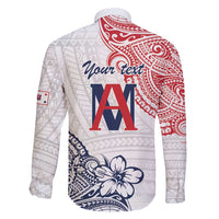 Kingdom of Uvea 1842-1860 Personalized Family Matching Off Shoulder Maxi Dress and Hawaiian Shirt Wallis and Futuna Polynesian Tribal Pattern