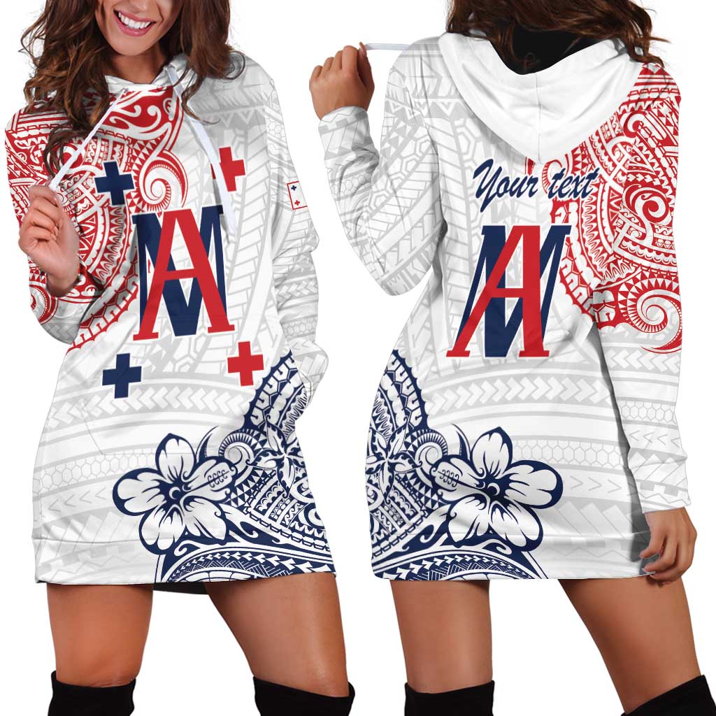 Kingdom of Uvea 1842-1860 Personalized Hoodie Dress Wallis and Futuna Polynesian Tribal Pattern LT9 - Polynesian Pride