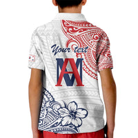 Kingdom of Uvea 1842-1860 Personalized Kid Polo Shirt Wallis and Futuna Polynesian Tribal Pattern LT9 - Polynesian Pride