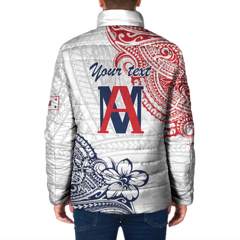 Kingdom of Uvea 1842-1860 Personalized Padded Jacket Wallis and Futuna Polynesian Tribal Pattern - Polynesian Pride