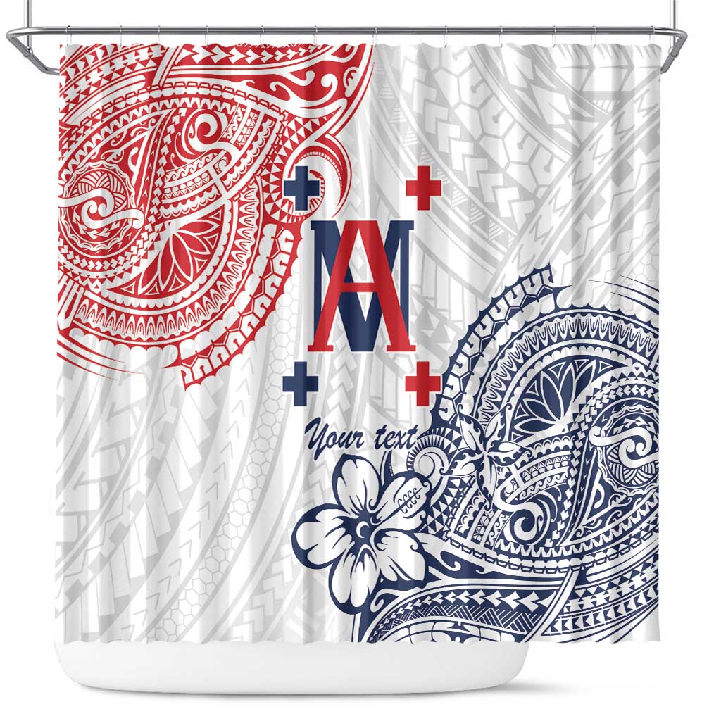 Kingdom of Uvea 1842-1860 Personalized Shower Curtain Wallis and Futuna Polynesian Tribal Pattern