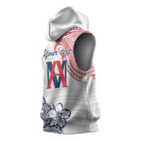 Kingdom of Uvea 1842-1860 Personalized Sleeveless Hoodie Wallis and Futuna Polynesian Tribal Pattern - Polynesian Pride