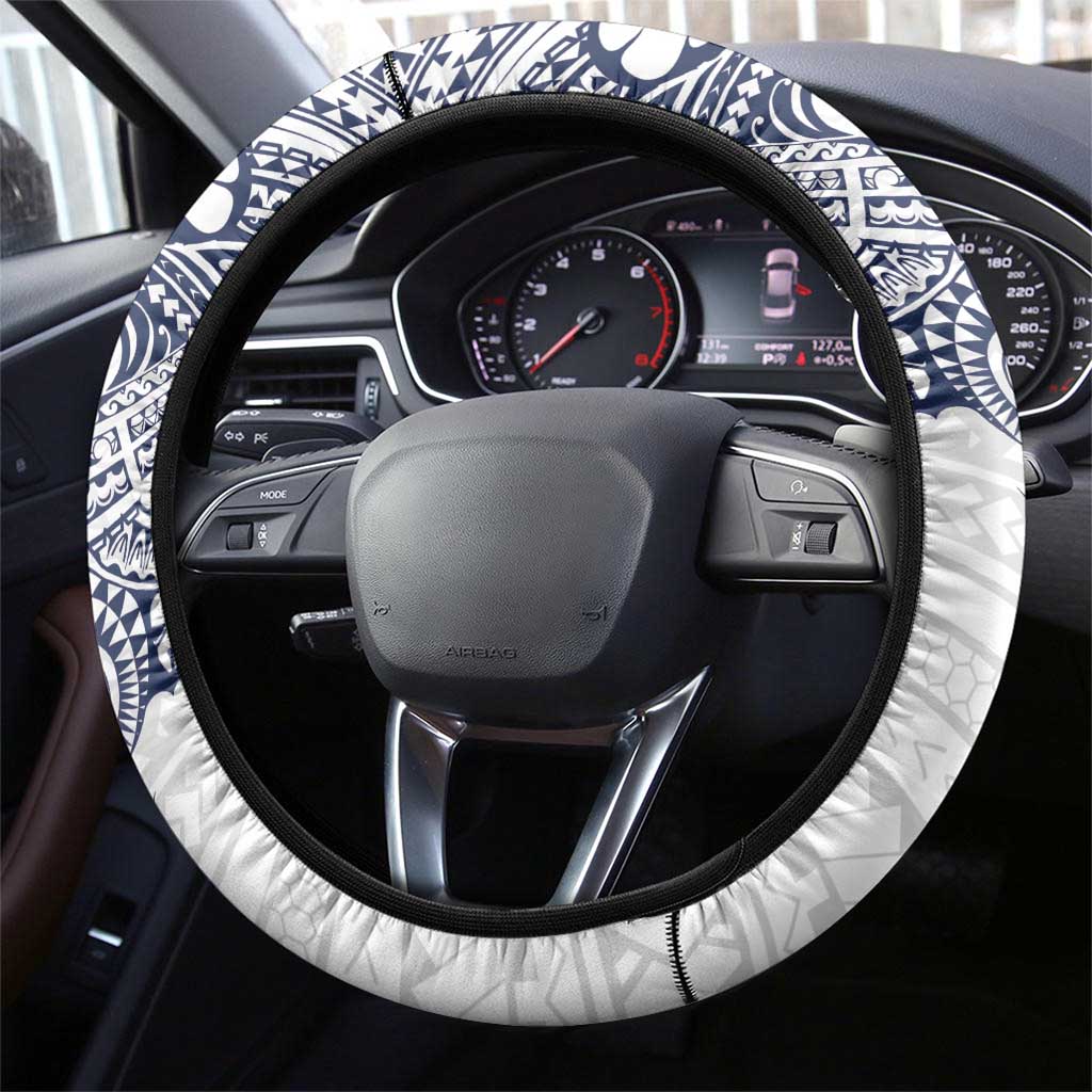 Kingdom of Uvea 1842-1860 Steering Wheel Cover Wallis and Futuna Polynesian Tribal Pattern LT9 - Polynesian Pride