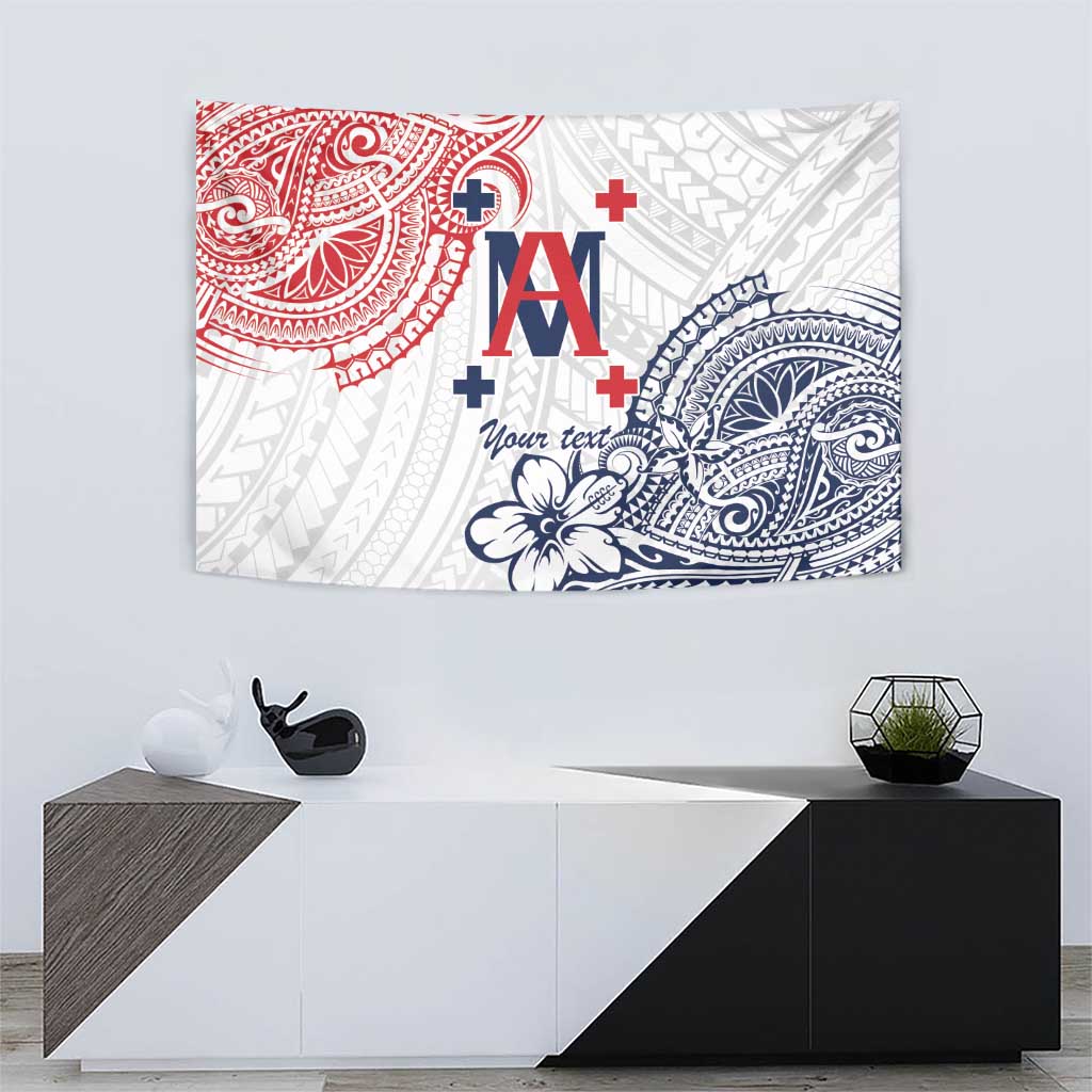 Kingdom of Uvea 1842-1860 Personalized Tapestry Wallis and Futuna Polynesian Tribal Pattern
