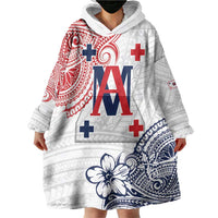 Kingdom of Uvea 1842-1860 Personalized Wearable Blanket Hoodie Wallis and Futuna Polynesian Tribal Pattern LT9 - Polynesian Pride