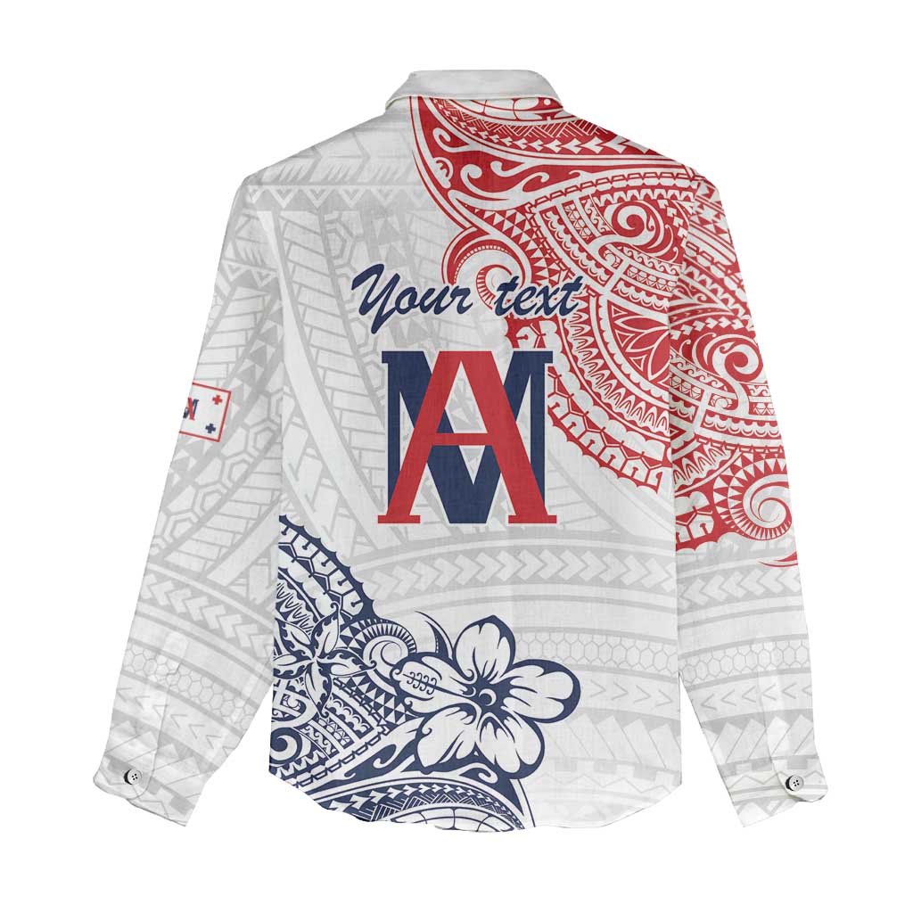 Kingdom of Uvea 1842-1860 Personalized Women Casual Shirt Wallis and Futuna Polynesian Tribal Pattern LT9 - Polynesian Pride