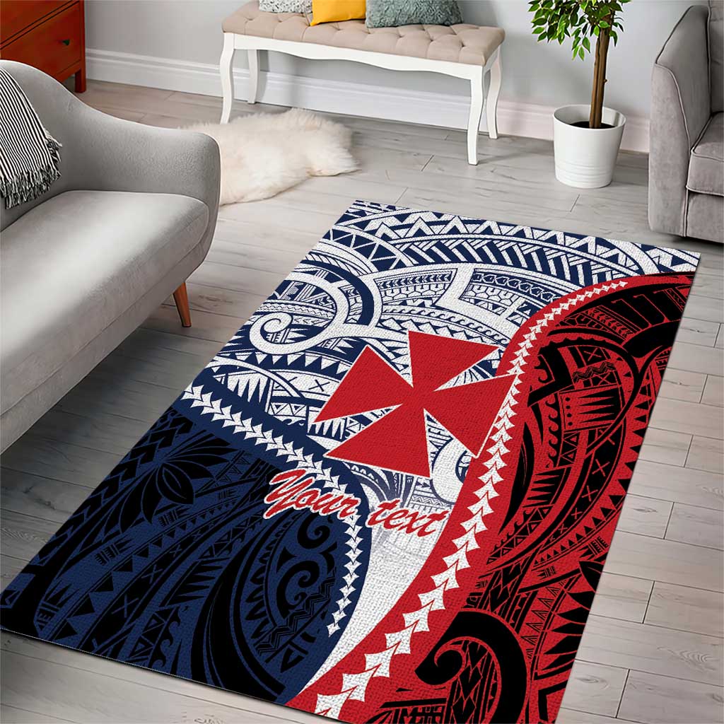 Kingdom of Uvea 1860-1886 Personalized Area Rug Wallis and Futuna Polynesian Tribal Pattern LT9 - Polynesian Pride