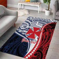 Kingdom of Uvea 1860-1886 Personalized Area Rug Wallis and Futuna Polynesian Tribal Pattern LT9 - Polynesian Pride
