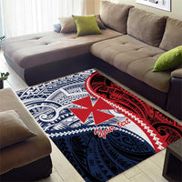 Kingdom of Uvea 1860-1886 Personalized Area Rug Wallis and Futuna Polynesian Tribal Pattern LT9 - Polynesian Pride