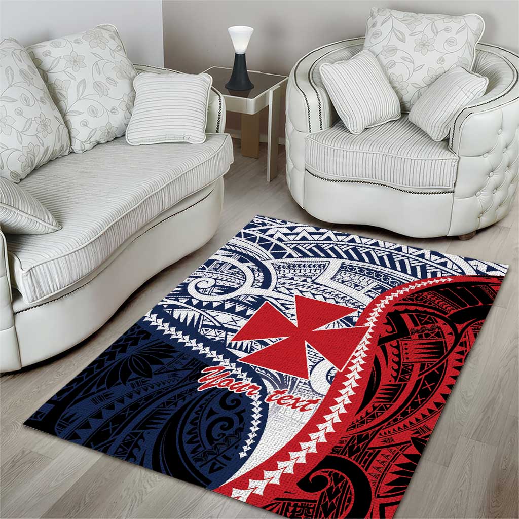 Kingdom of Uvea 1860-1886 Personalized Area Rug Wallis and Futuna Polynesian Tribal Pattern LT9 - Polynesian Pride