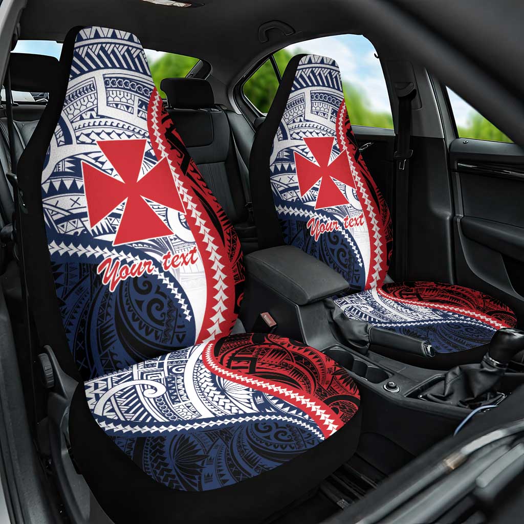 Kingdom of Uvea 1860-1886 Personalized Car Seat Cover Wallis and Futuna Polynesian Tribal Pattern LT9 One Size Red - Polynesian Pride