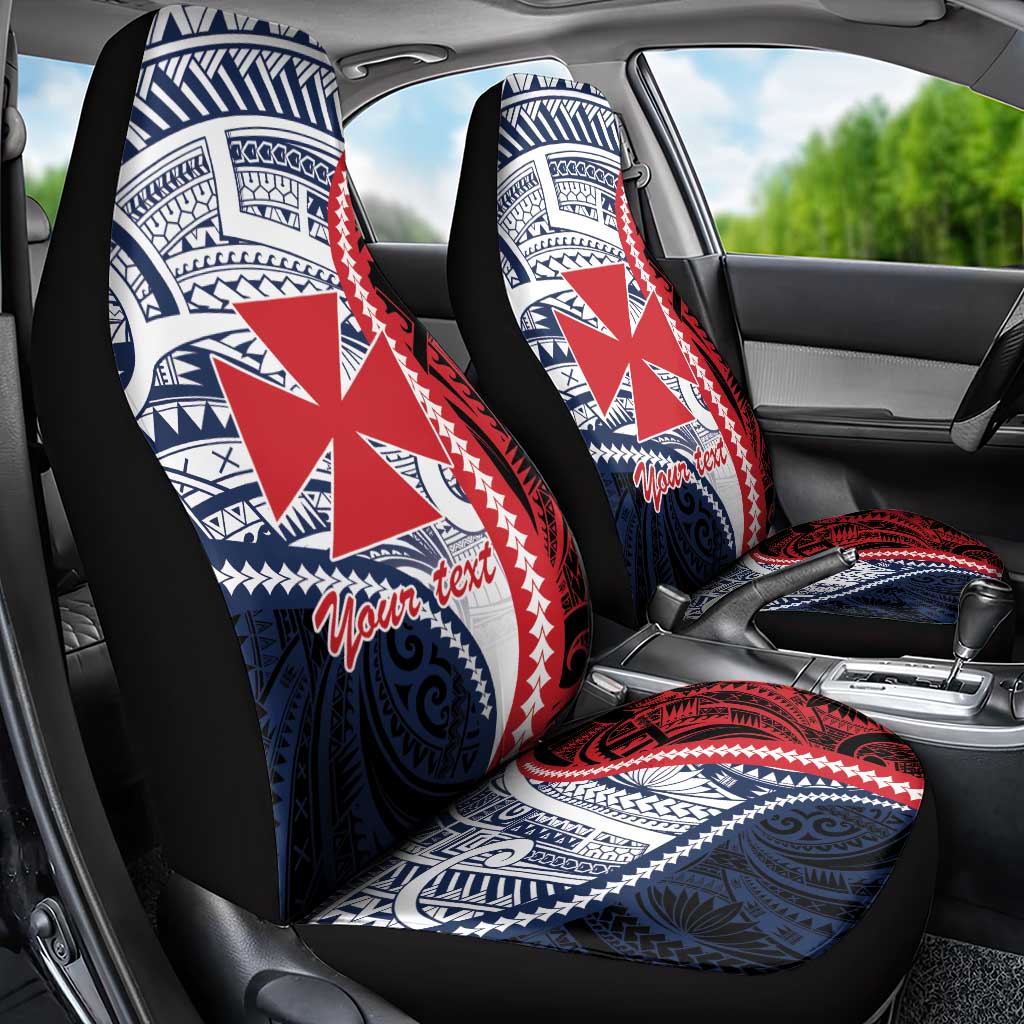 Kingdom of Uvea 1860-1886 Personalized Car Seat Cover Wallis and Futuna Polynesian Tribal Pattern LT9 - Polynesian Pride
