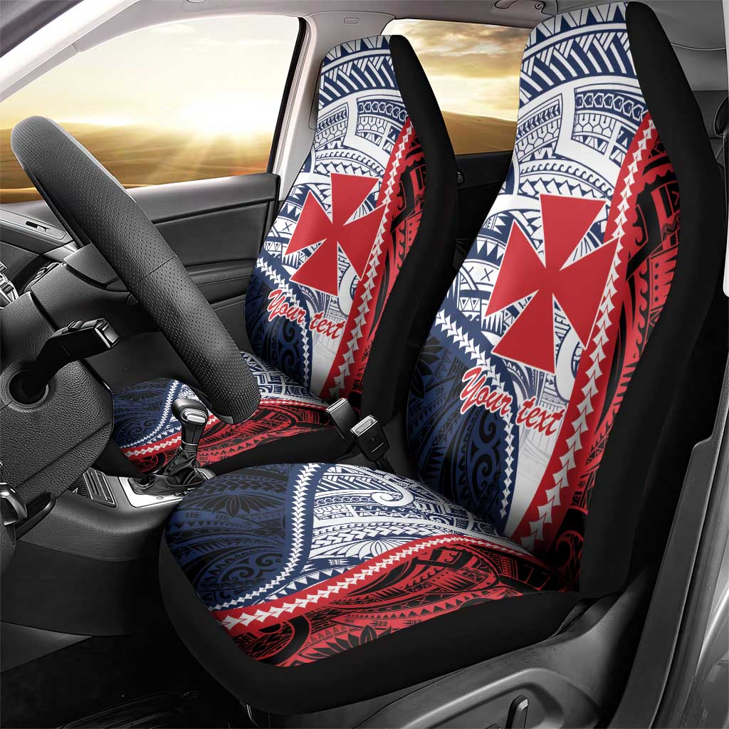 Kingdom of Uvea 1860-1886 Personalized Car Seat Cover Wallis and Futuna Polynesian Tribal Pattern LT9 - Polynesian Pride