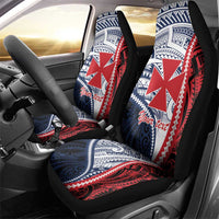 Kingdom of Uvea 1860-1886 Personalized Car Seat Cover Wallis and Futuna Polynesian Tribal Pattern LT9 - Polynesian Pride