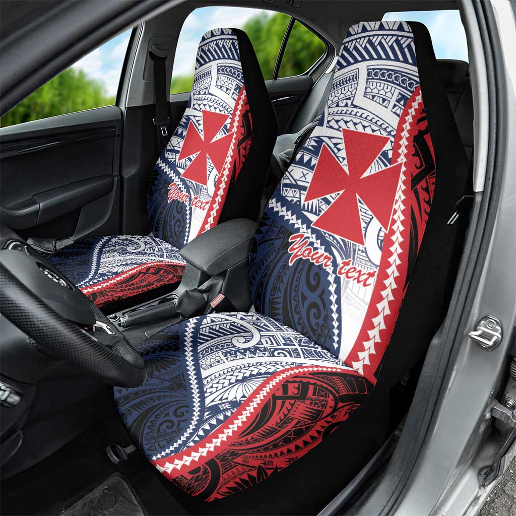 Kingdom of Uvea 1860-1886 Personalized Car Seat Cover Wallis and Futuna Polynesian Tribal Pattern LT9 - Polynesian Pride