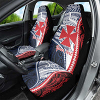 Kingdom of Uvea 1860-1886 Personalized Car Seat Cover Wallis and Futuna Polynesian Tribal Pattern LT9 - Polynesian Pride