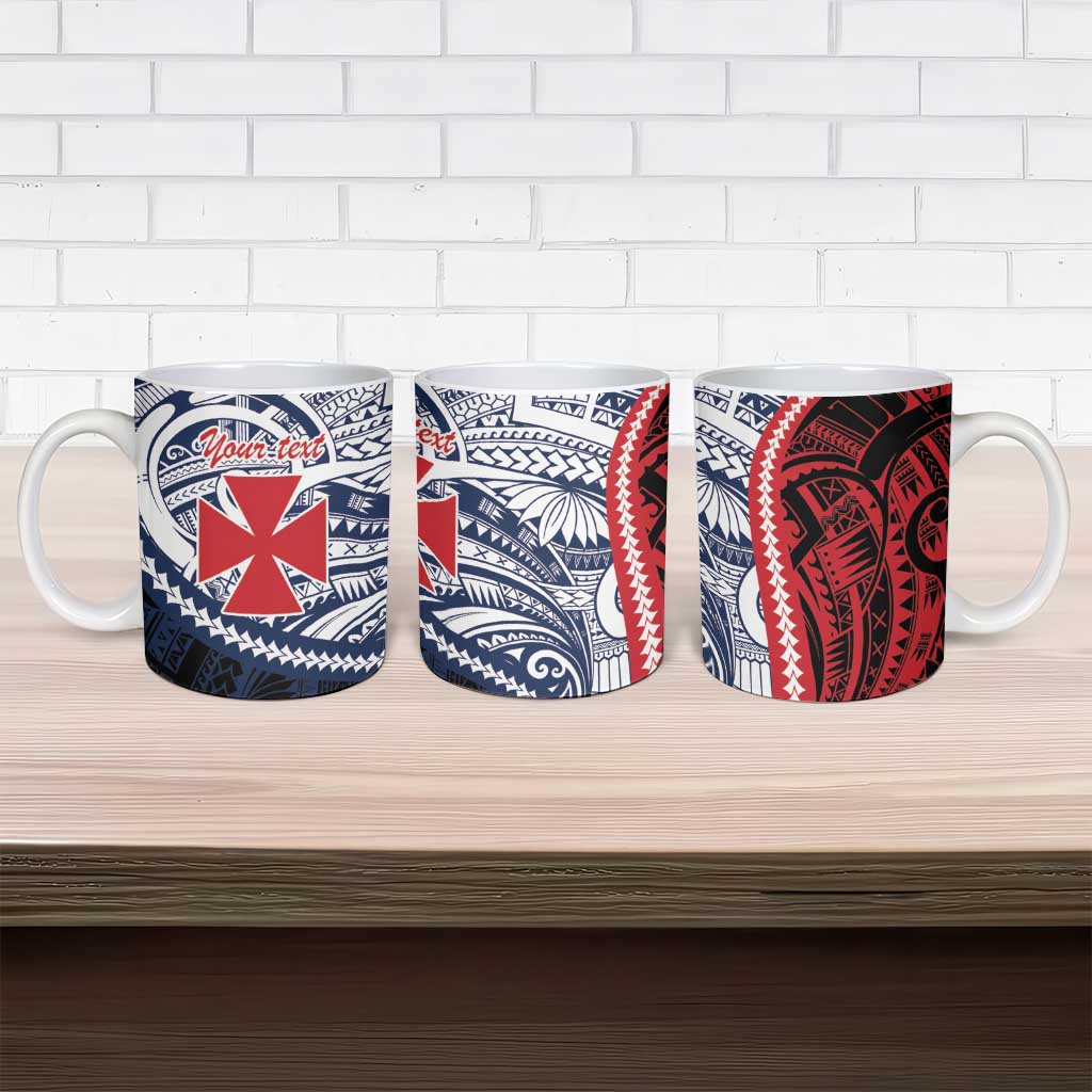 Kingdom of Uvea 1860-1886 Personalized Ceramic Mug Wallis and Futuna Polynesian Tribal Pattern - Polynesian Pride