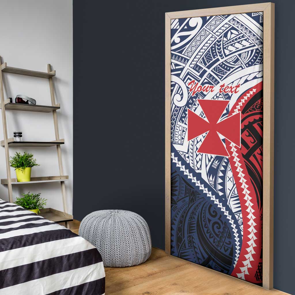 Kingdom of Uvea 1860-1886 Personalized Door Cover Wallis and Futuna Polynesian Tribal Pattern - Polynesian Pride