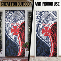 Kingdom of Uvea 1860-1886 Personalized Door Cover Wallis and Futuna Polynesian Tribal Pattern - Polynesian Pride