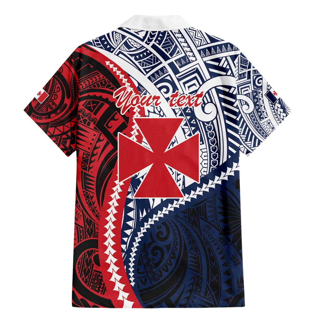 Kingdom of Uvea 1860-1886 Personalized Family Matching Mermaid Dress and Hawaiian Shirt Wallis and Futuna Polynesian Tribal Pattern LT9 - Polynesian Pride
