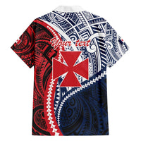 Kingdom of Uvea 1860-1886 Personalized Family Matching Puletasi and Hawaiian Shirt Wallis and Futuna Polynesian Tribal Pattern LT9 - Polynesian Pride