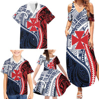 Kingdom of Uvea 1860-1886 Personalized Family Matching Summer Maxi Dress and Hawaiian Shirt Wallis and Futuna Polynesian Tribal Pattern LT9 - Polynesian Pride