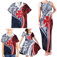 Kingdom of Uvea 1860-1886 Personalized Family Matching Tank Maxi Dress and Hawaiian Shirt Wallis and Futuna Polynesian Tribal Pattern LT9 - Polynesian Pride