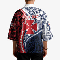 Kingdom of Uvea 1860-1886 Personalized Kimono Wallis and Futuna Polynesian Tribal Pattern - Polynesian Pride