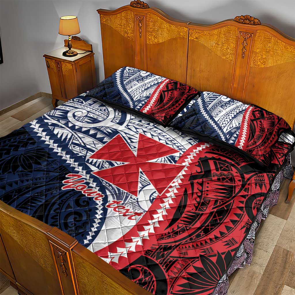 Kingdom of Uvea 1860-1886 Personalized Quilt Bed Set Wallis and Futuna Polynesian Tribal Pattern LT9 - Polynesian Pride