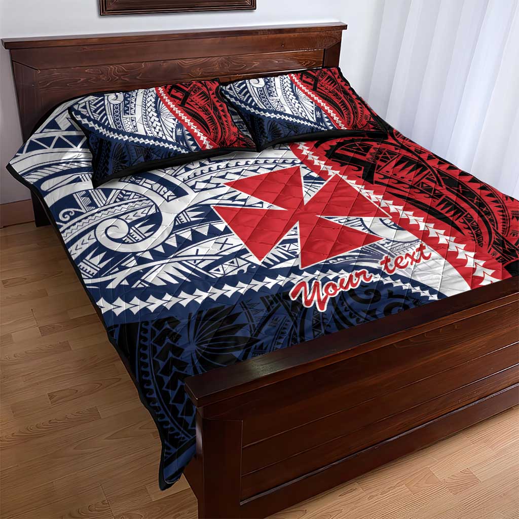 Kingdom of Uvea 1860-1886 Personalized Quilt Bed Set Wallis and Futuna Polynesian Tribal Pattern LT9 - Polynesian Pride