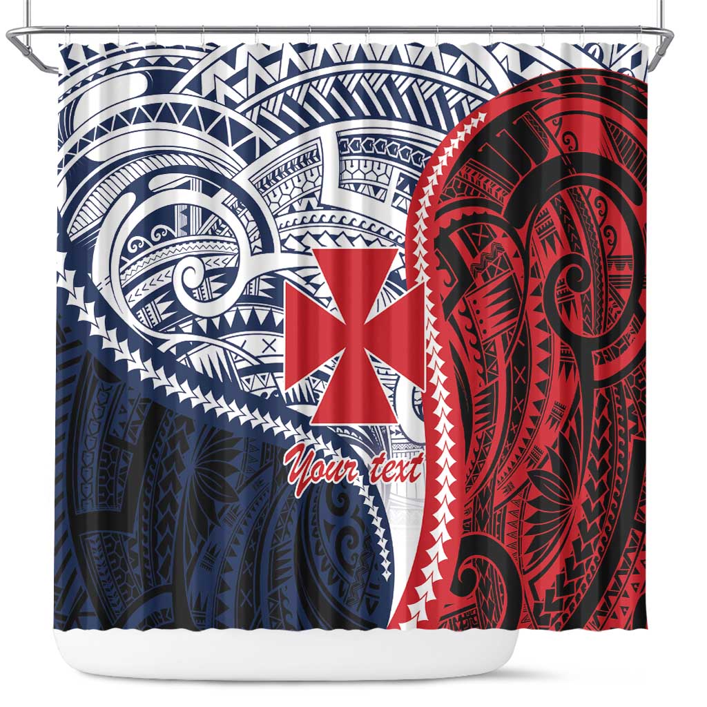 Kingdom of Uvea 1860-1886 Personalized Shower Curtain Wallis and Futuna Polynesian Tribal Pattern