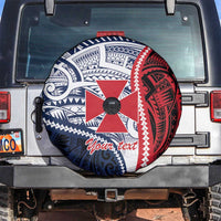 Kingdom of Uvea 1860-1886 Personalized Spare Tire Cover Wallis and Futuna Polynesian Tribal Pattern LT9 Red - Polynesian Pride