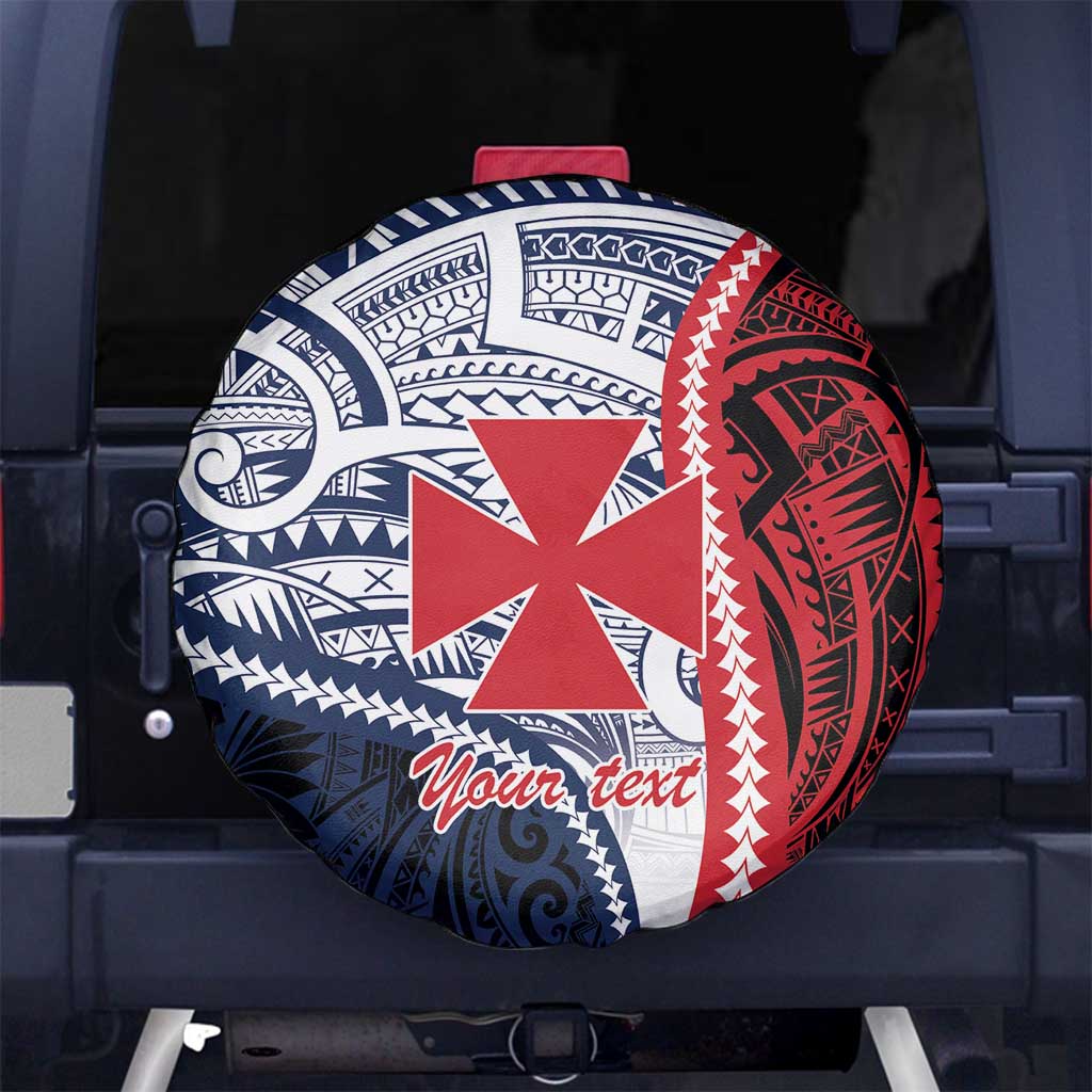 Kingdom of Uvea 1860-1886 Personalized Spare Tire Cover Wallis and Futuna Polynesian Tribal Pattern LT9 No hole Red - Polynesian Pride