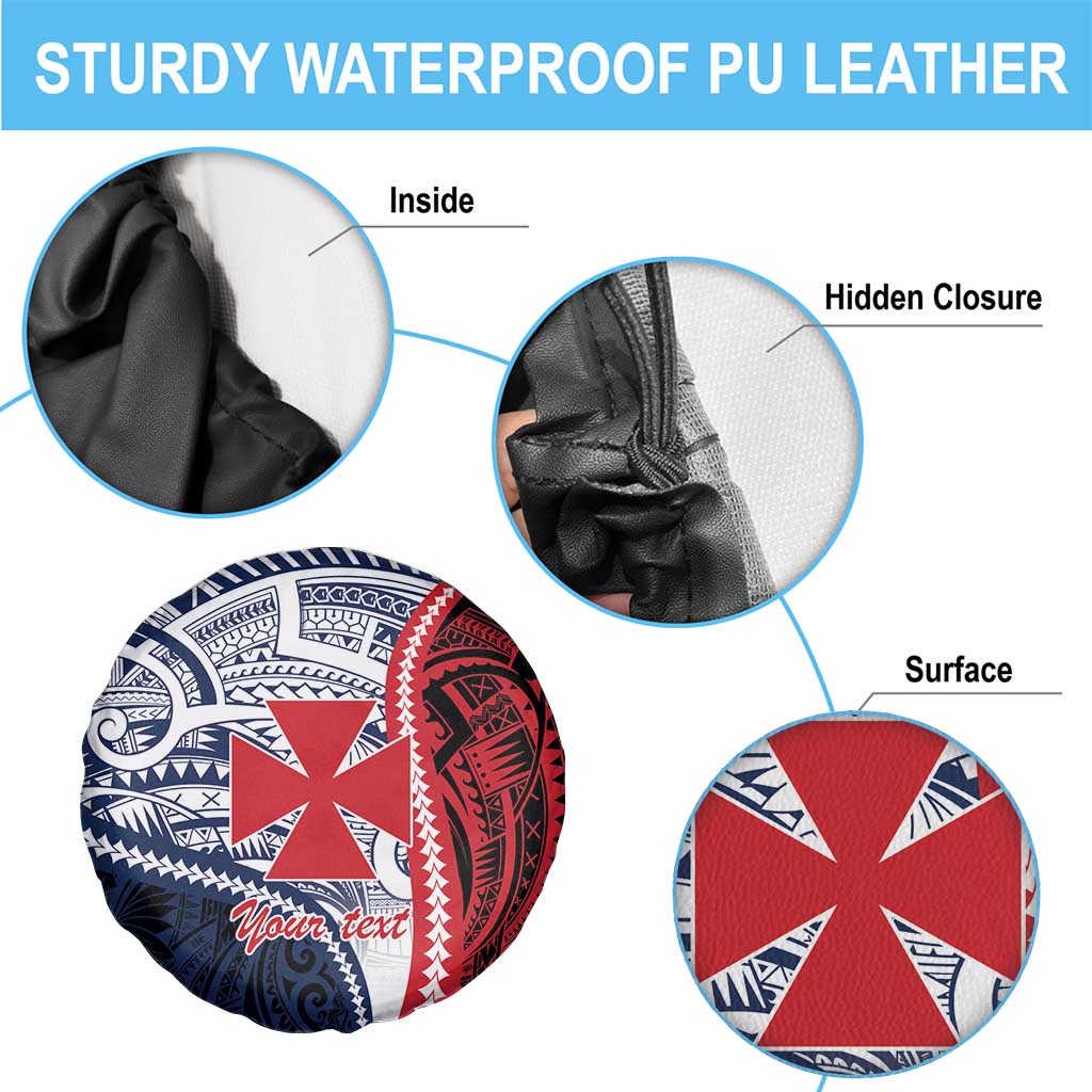 Kingdom of Uvea 1860-1886 Personalized Spare Tire Cover Wallis and Futuna Polynesian Tribal Pattern LT9 - Polynesian Pride