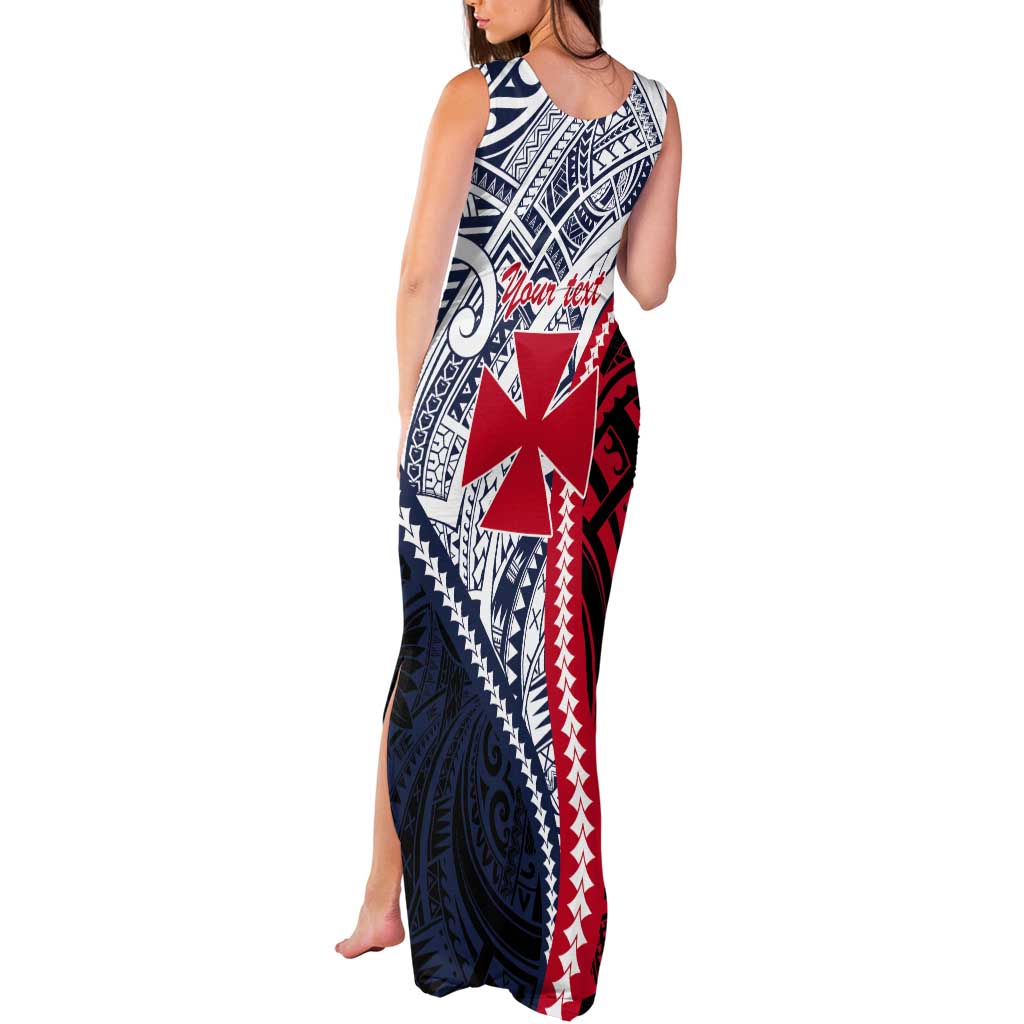 Kingdom of Uvea 1860-1886 Personalized Tank Maxi Dress Wallis and Futuna Polynesian Tribal Pattern LT9 - Polynesian Pride