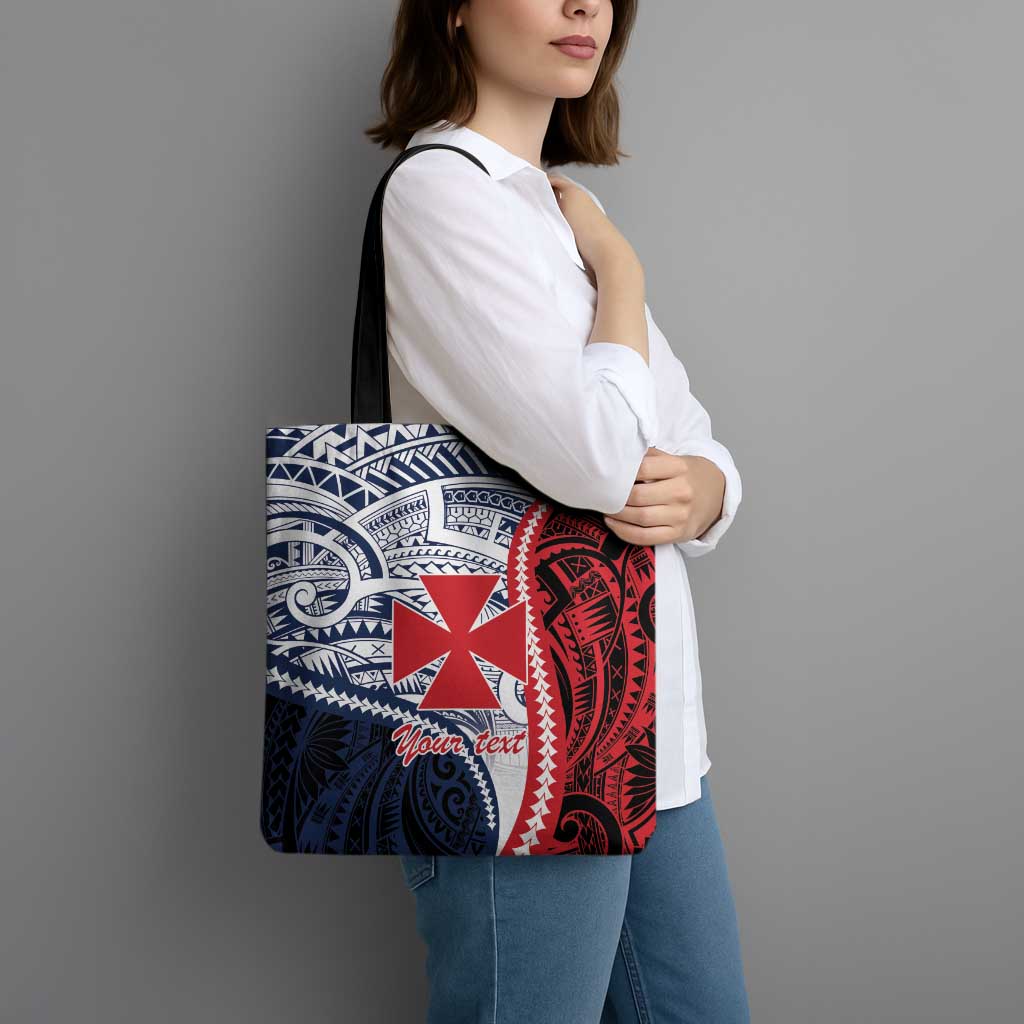 Kingdom of Uvea 1860-1886 Personalized Tote Bag Wallis and Futuna Polynesian Tribal Pattern - Polynesian Pride