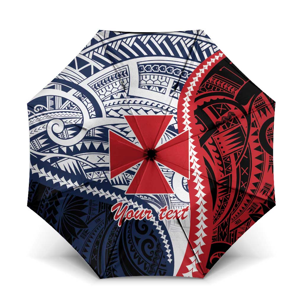 Kingdom of Uvea 1860-1886 Personalized Umbrella Wallis and Futuna Polynesian Tribal Pattern - Polynesian Pride