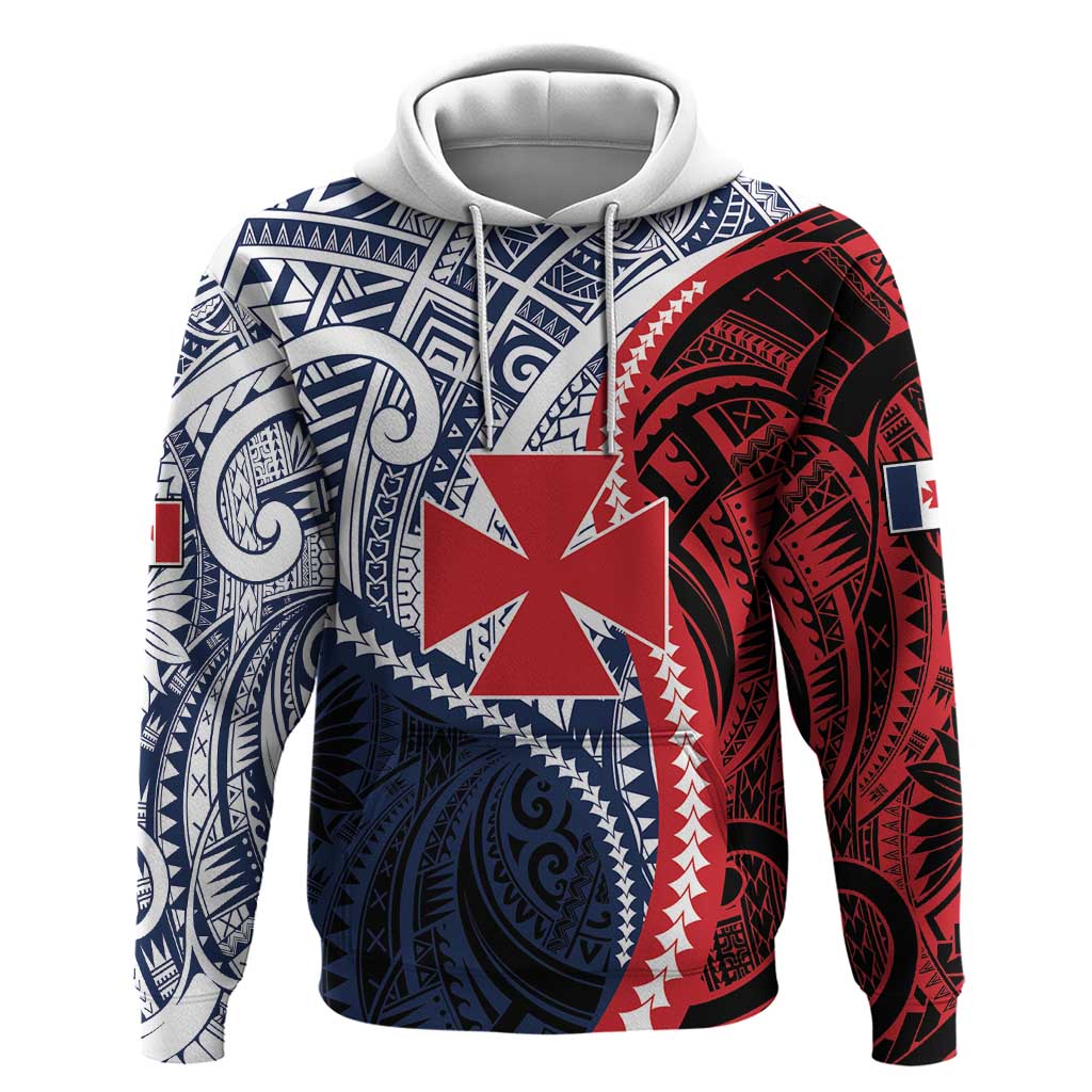 Kingdom of Uvea 1860-1886 Personalized Zip Hoodie Wallis and Futuna Polynesian Tribal Pattern LT9 Pullover Hoodie Red - Polynesian Pride