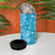Hawaiian Lei Day 4 in 1 Can Cooler Tumbler Blue Hibiscus Flowers Lei Art