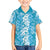 Hawaiian Lei Day Kid Hawaiian Shirt Blue Hibiscus Flowers Lei Art