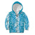 Hawaiian Lei Day Kid Hoodie Blue Hibiscus Flowers Lei Art