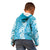 Hawaiian Lei Day Kid Hoodie Blue Hibiscus Flowers Lei Art