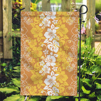 Hawaiian Lei Day Garden Flag Gold Hibiscus Flowers Lei Art LT9 Garden Flag Gold - Polynesian Pride