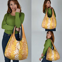Hawaiian Lei Day Grocery Bag Gold Hibiscus Flowers Lei Art LT9 - Polynesian Pride