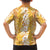 Hawaiian Lei Day Kid Hawaiian Shirt Gold Hibiscus Flowers Lei Art