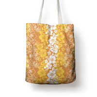 Hawaiian Lei Day Tote Bag Gold Hibiscus Flowers Lei Art LT9 - Polynesian Pride